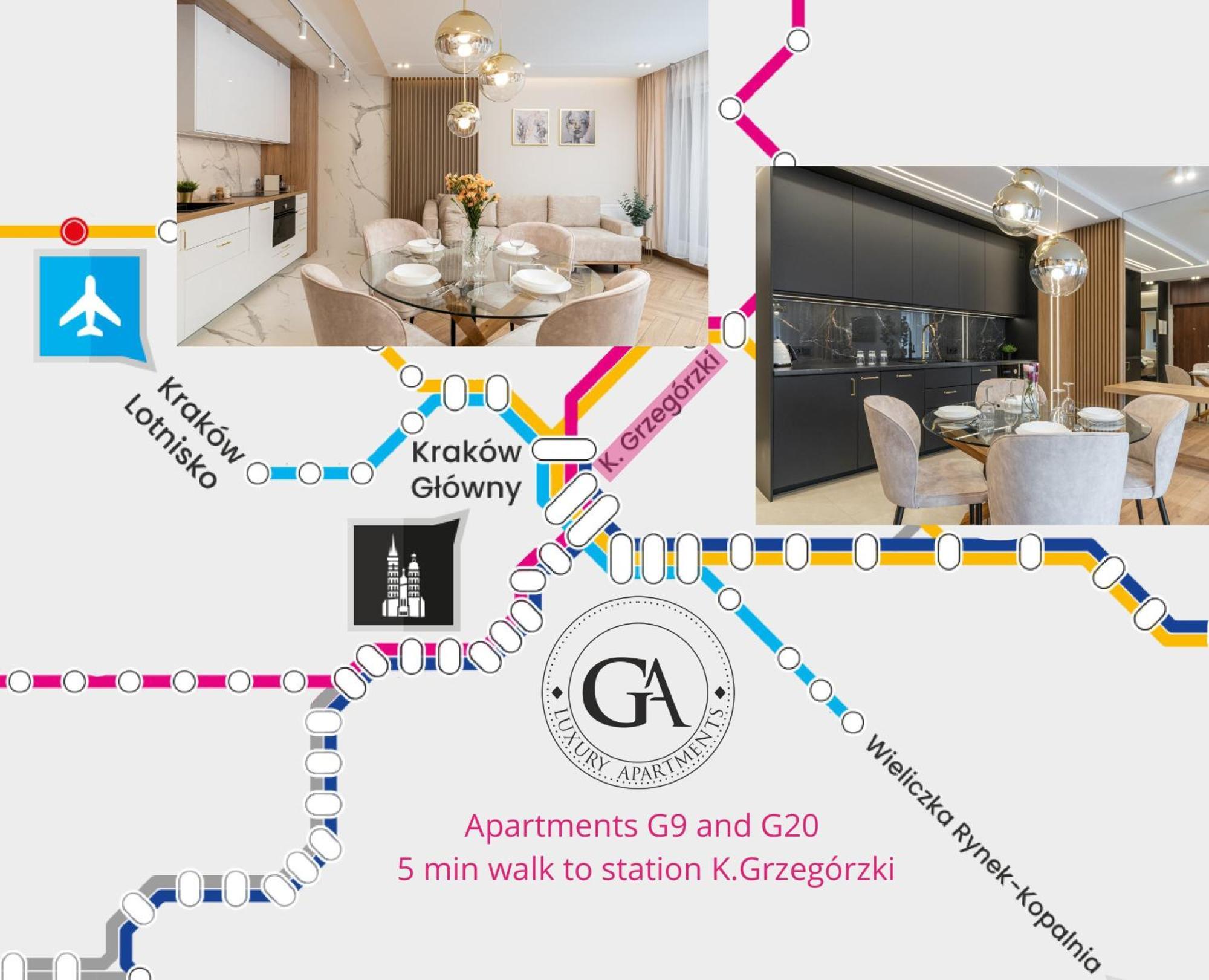 Ga Luxury Apartments G9 Kraków Eksteriør billede